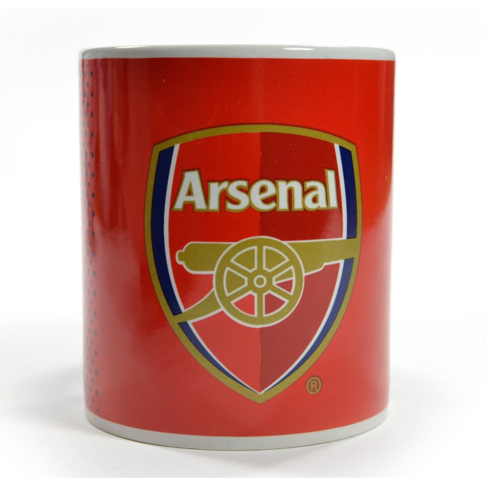 Arsenal FC Red and Blue Crest Mug